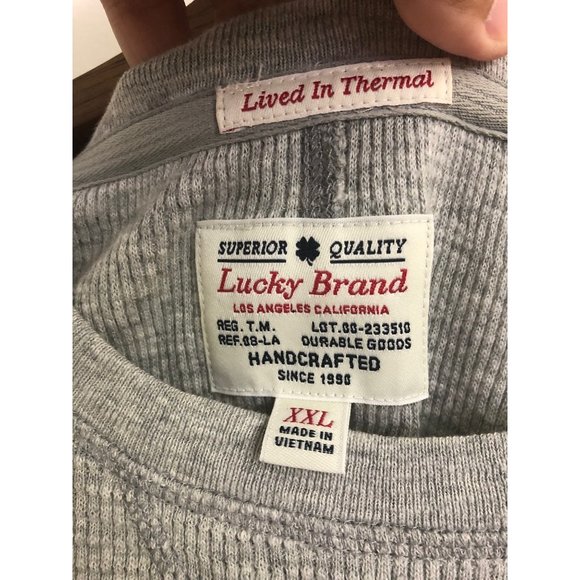 Lucky Brand Mens Long Sleeve Thermal Shirt size XXL - Picture 5 of 5